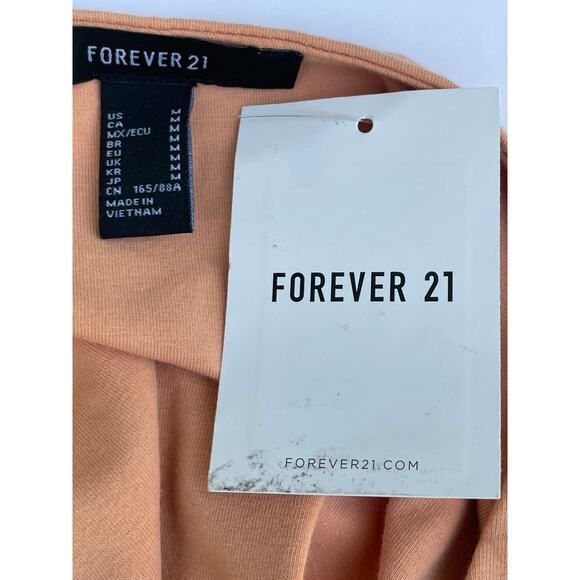 FOREVER 21, SIZE M, PEACH BODYSUIT, V NECK, LONG SLEEVE - Picture 5 of 5